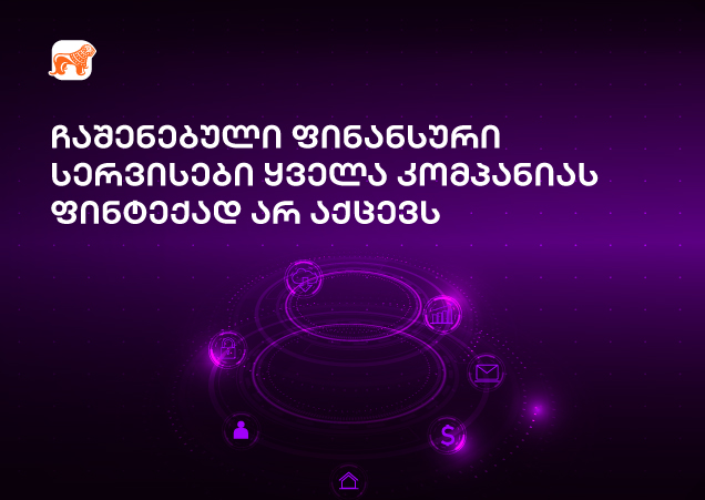ჩაშენებული ფინანსური სერვისები ყველა კომპანიას ფინტექად არ აქცევს